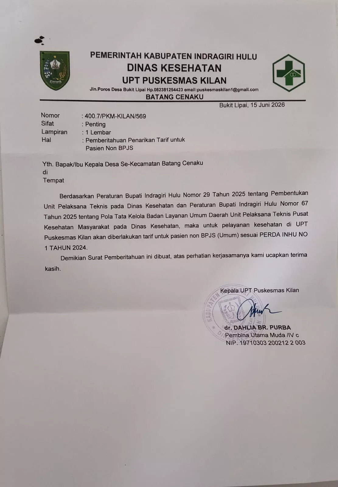 Resmi Beredar Tarif Pasien Non BPJS 