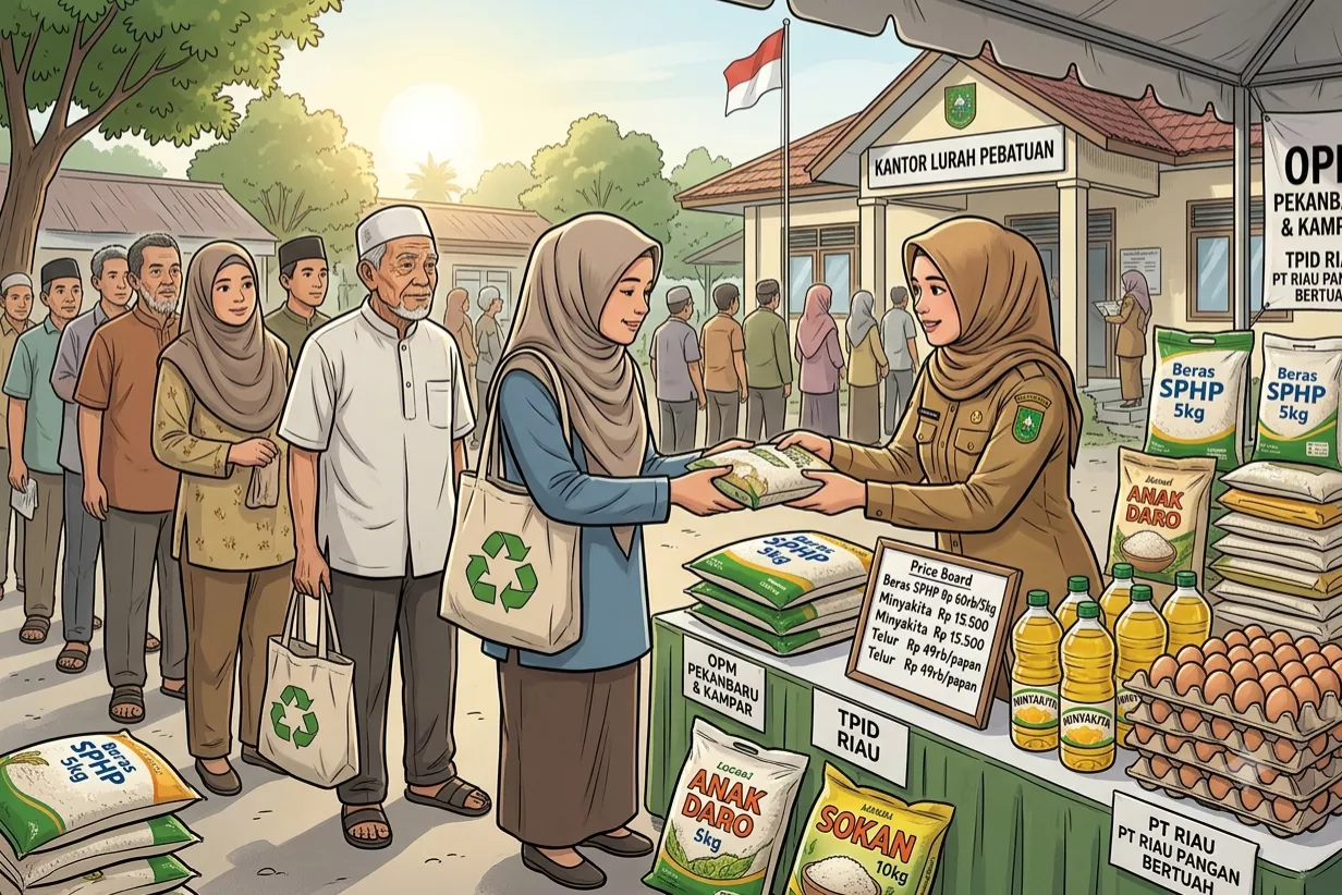 Pemprov Riau Buka Lima Pasar Murah Pekan Ini, Tersebar di Dua Daerah