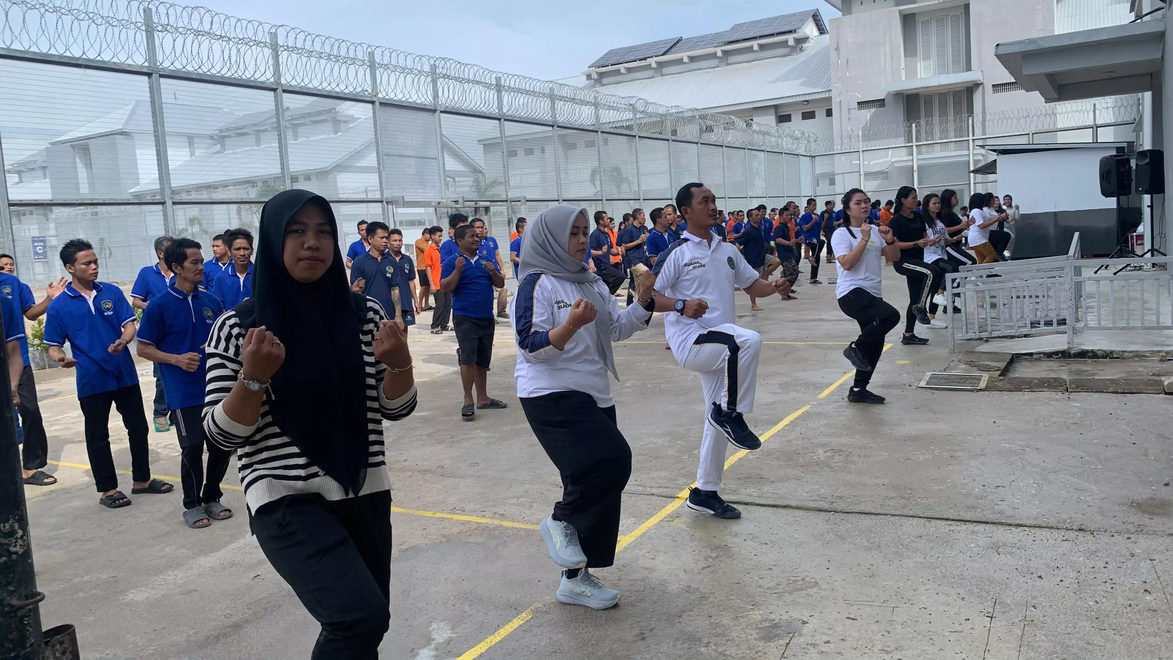 SABTU SEHAT: Senam Pagi Tingkatkan Semangat dan Stamina WBP di Lapas Baru Bagansiapiapi
