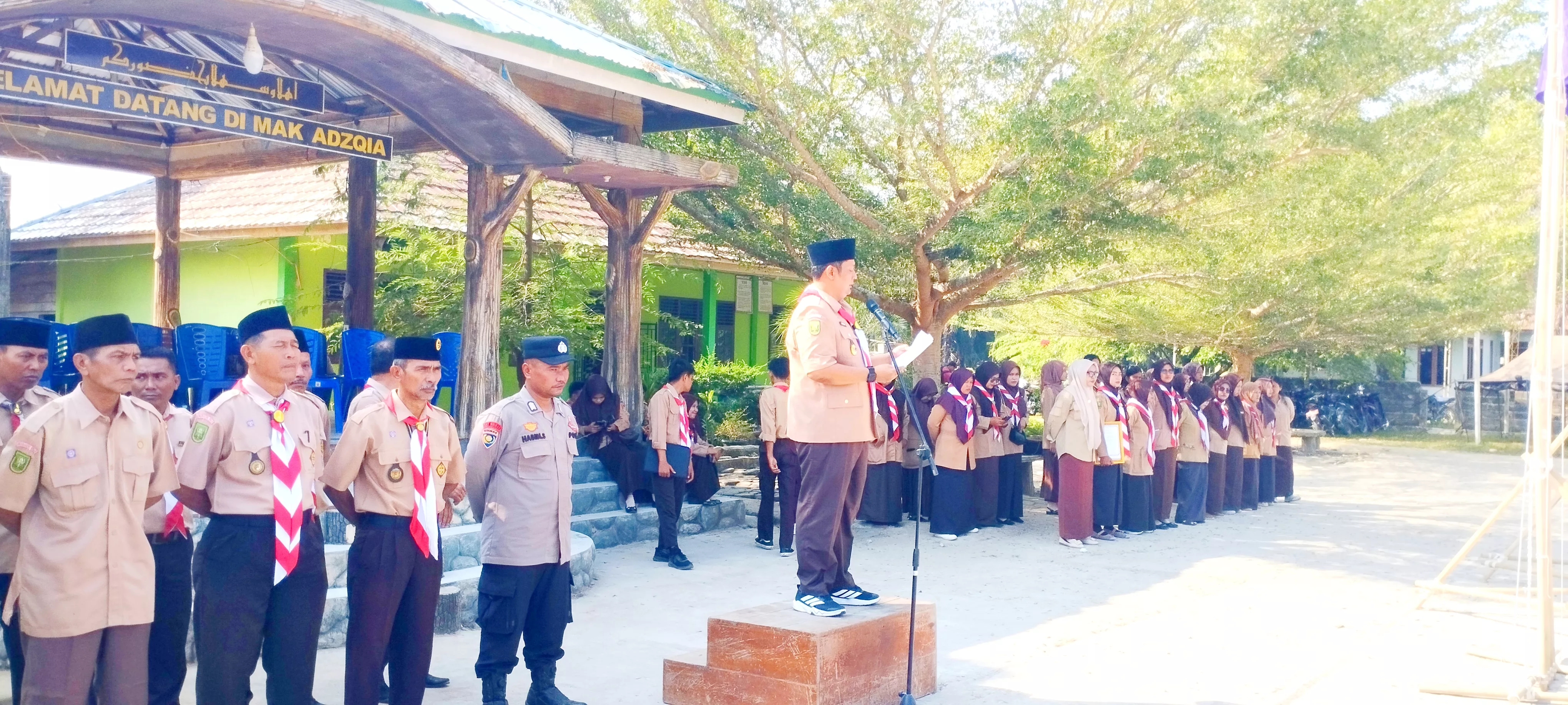  Kwarran Batang Gansal Gelar Upacara Hari Pramuka ke-65, Teguhkan Semangat Generasi Muda
