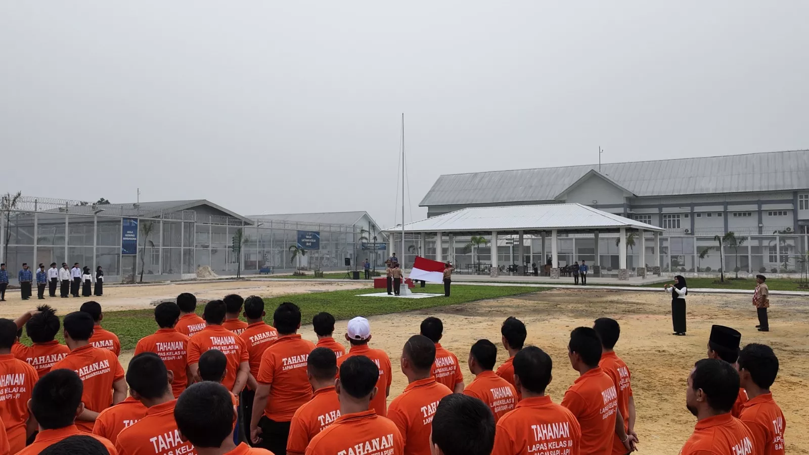 Peringati Hari Kesadaran Nasional, Warga Binaan Lapas Bagansiapiapi Sukses Jalankan Tugas Upacara Bendera