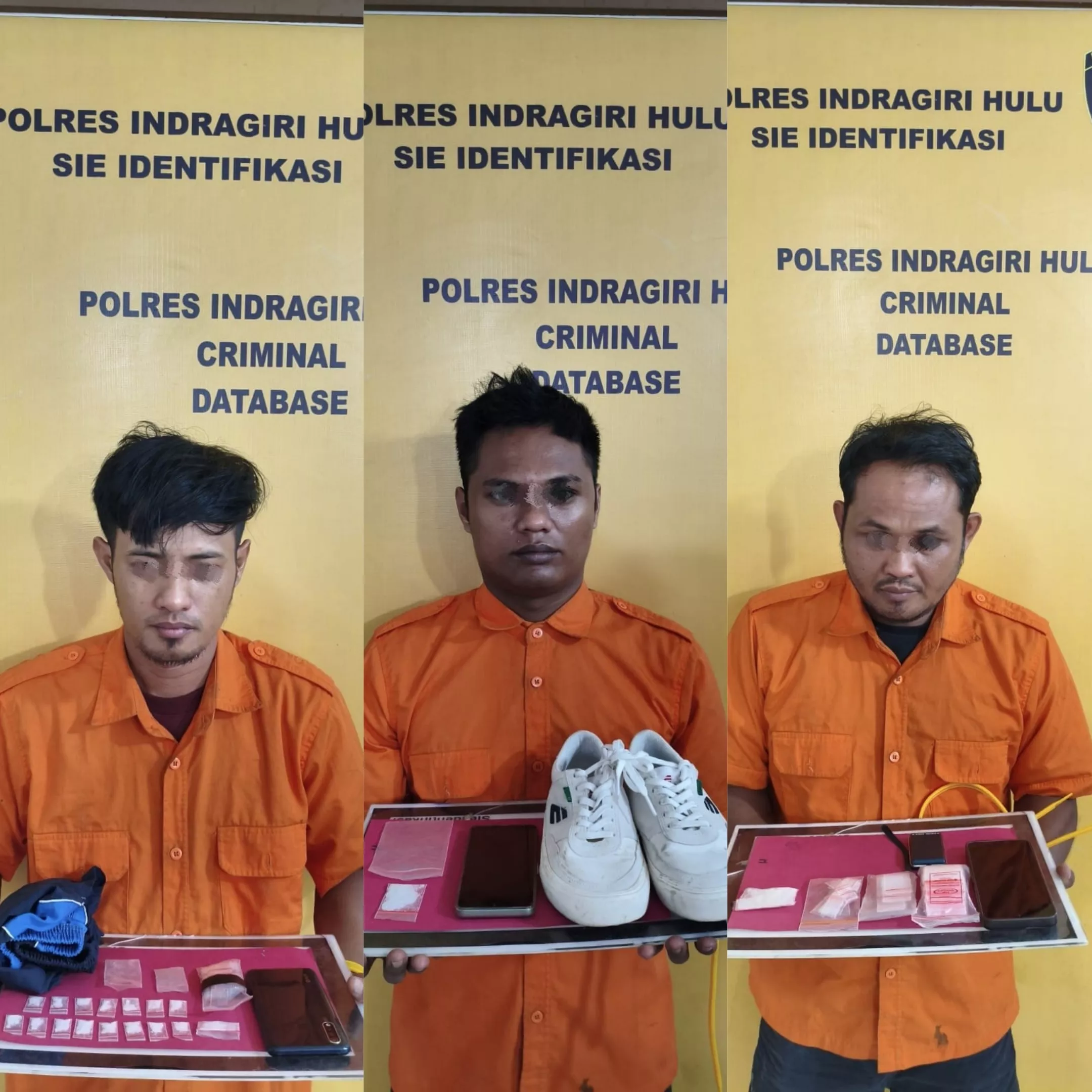 Penggrebekan Polisi di Wilayah Pasir Penyu, Tiga Pria Diamankan Terkait Narkoba