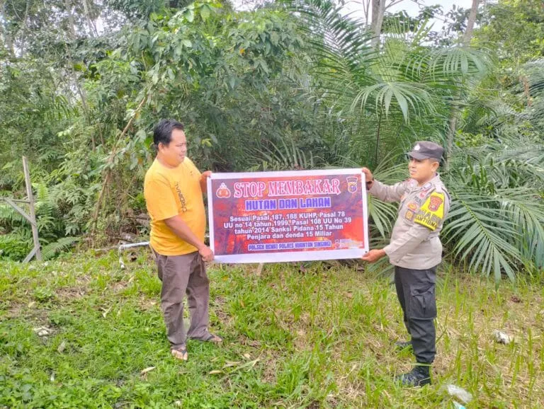 Polsek Benai dan Polsek Logas Tanah Darat Gencarkan Sosialisasi Karhutla, Kapolres Kuansing Ajak Masyarakat Cegah Kebakaran Sejak Dini