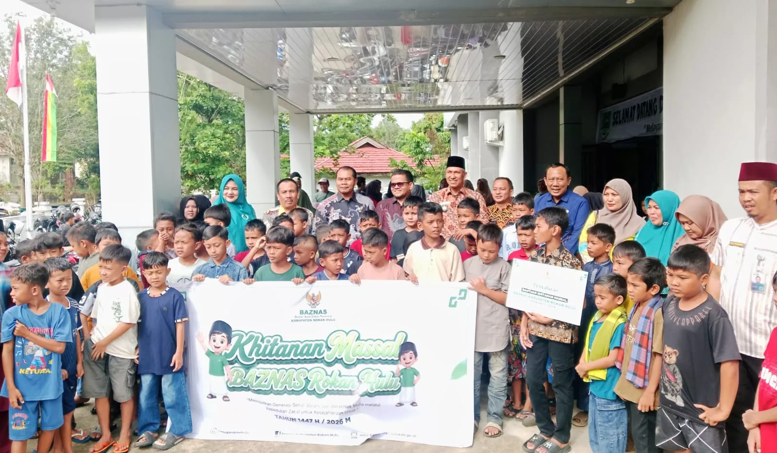 Komitmen Nyata BAZNAS Rohul, 320 Anak Ikuti Khitanan Massal dan Cek Kesehatan Gratis