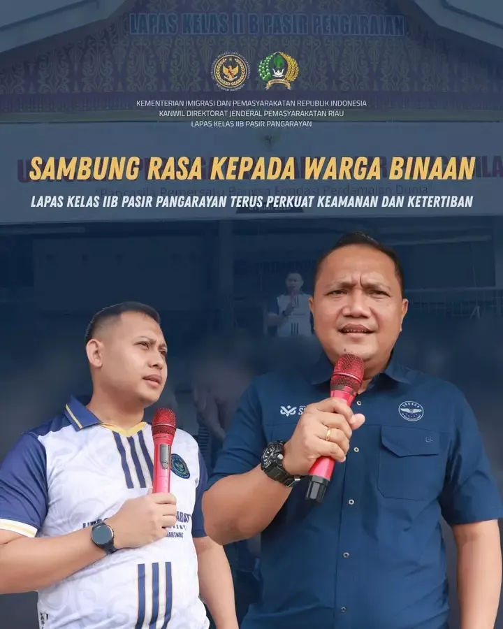 Perkuat Keamanan Lapas, Kalapas Pasir Pangaraian Gelar Sambung Rasa Humanis Bersama Warga Binaan