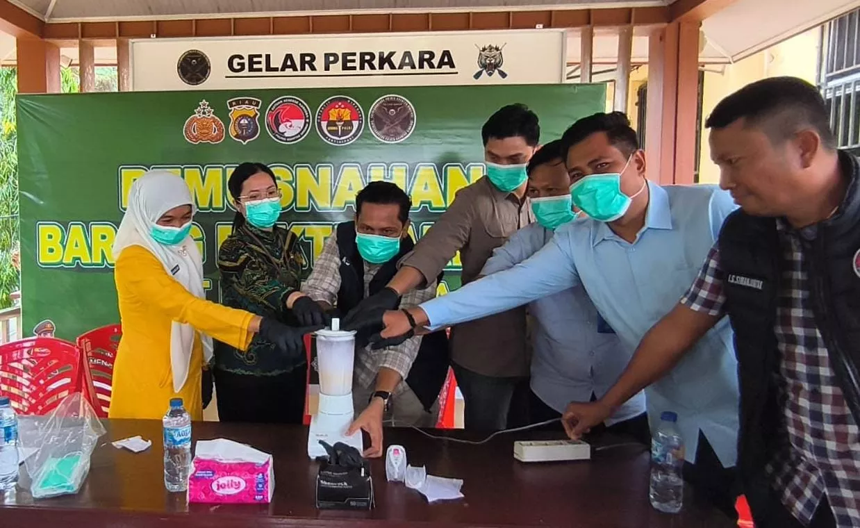 Polres Kuansing Musnahkan 50,67 Gram Sabu, Tegaskan Komitmen Berantas Peredaran Narkotika