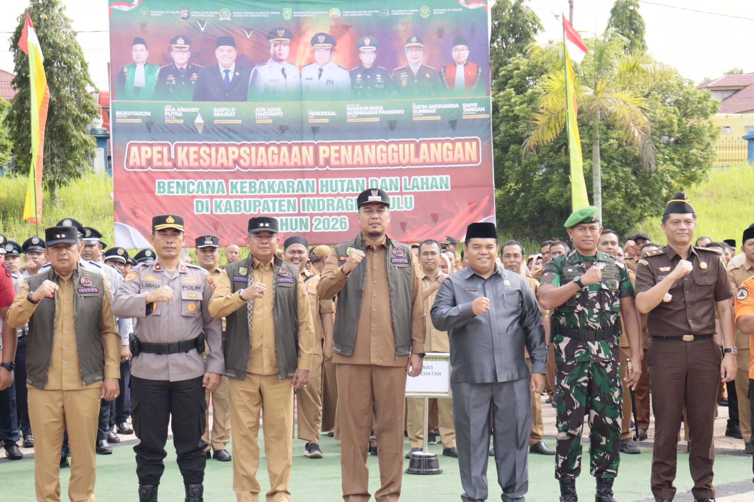     Pemkab Inhu Gelar Apel Kesiapsiagaan Karhutla 2026, Perkuat Sinergi Cegah Kebakaran Hutan dan Lahan
