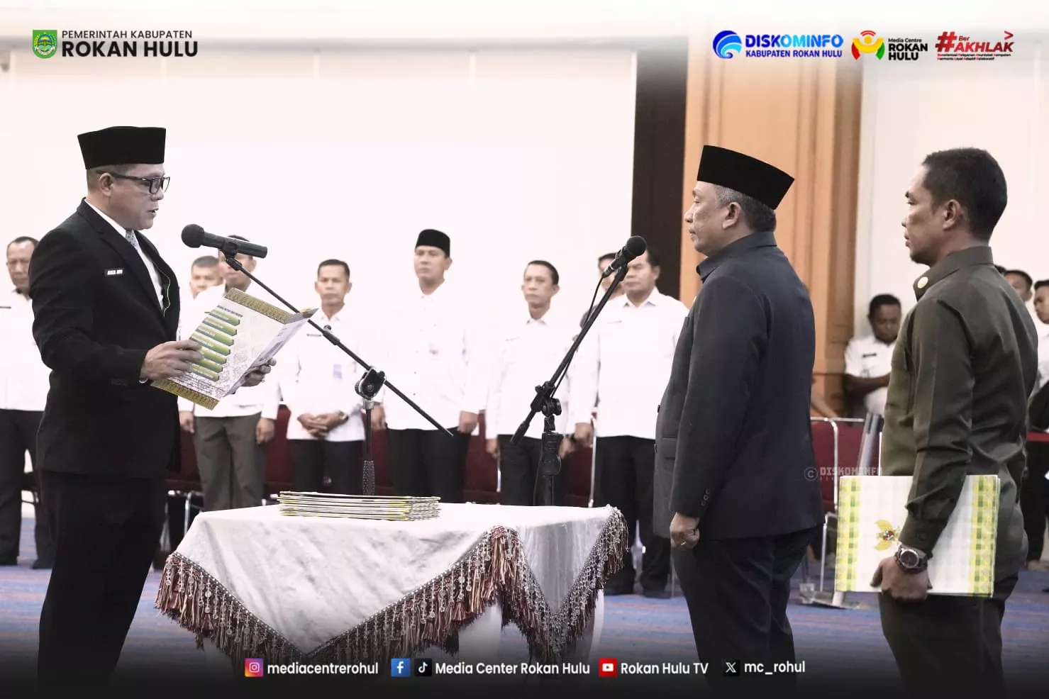 Pejabat Baru Rohul Resmi Dikukuhkan, Anton Minta ASN Proaktif dan Inovatif