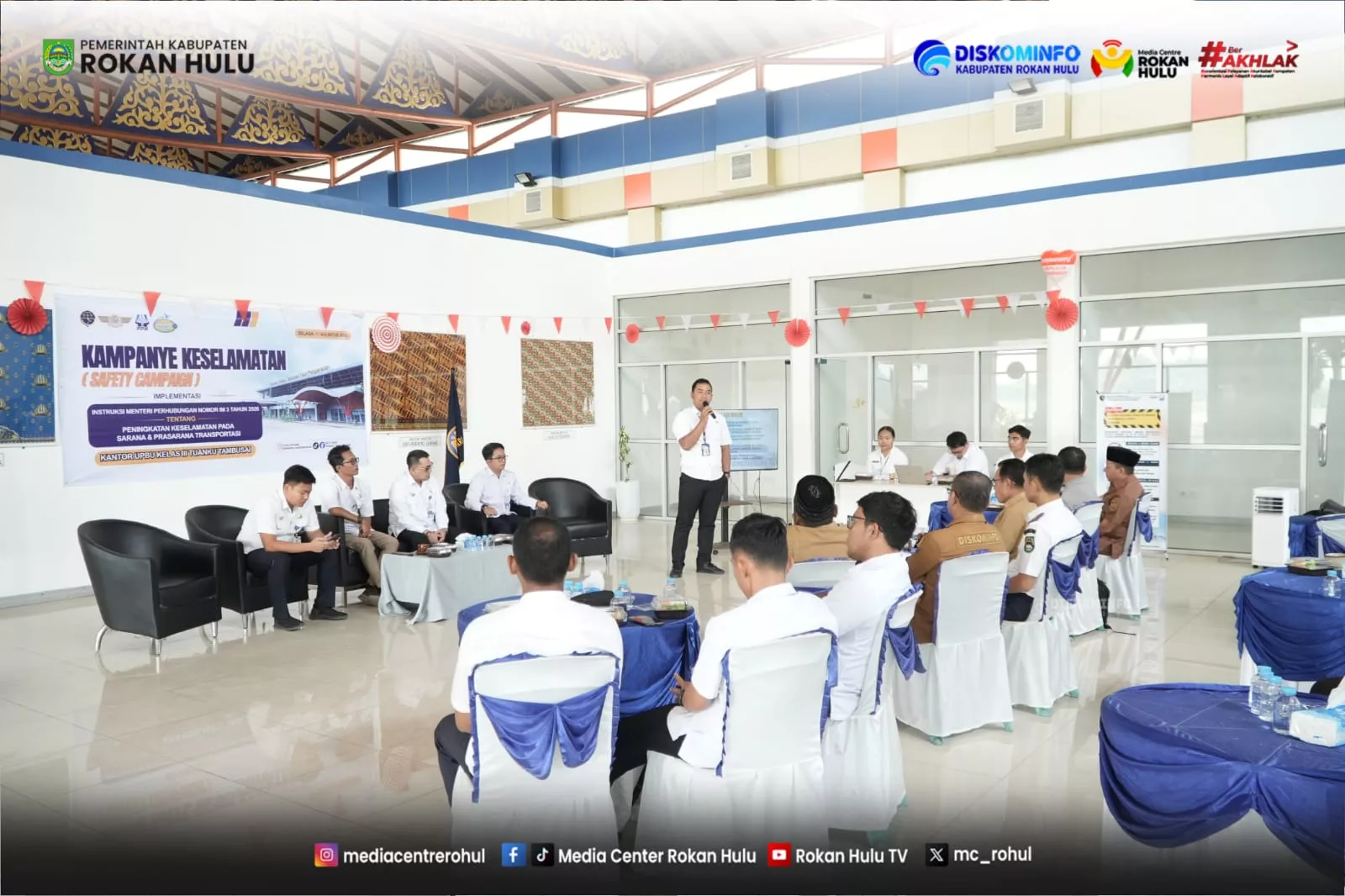 UPBU Kelas III Tuanku Tambusai Gelar Sosialisasi dan Kampanye Keselamatan Transportasi