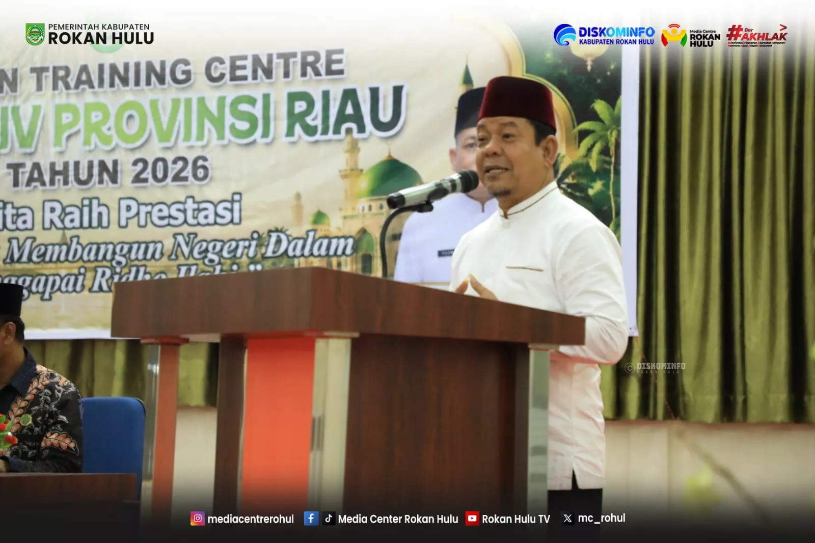 Wabup Syafaruddin Poti Buka Training Center Kafilah Rohul Menuju MTQ ke-44 Tingkat Provinsi Riau