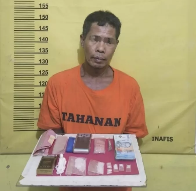 Polsek Kelayang Grebek Markas Pengegedar Sabu, Ada Lubang Tanah Untuk Menyimpan Barang Bukti