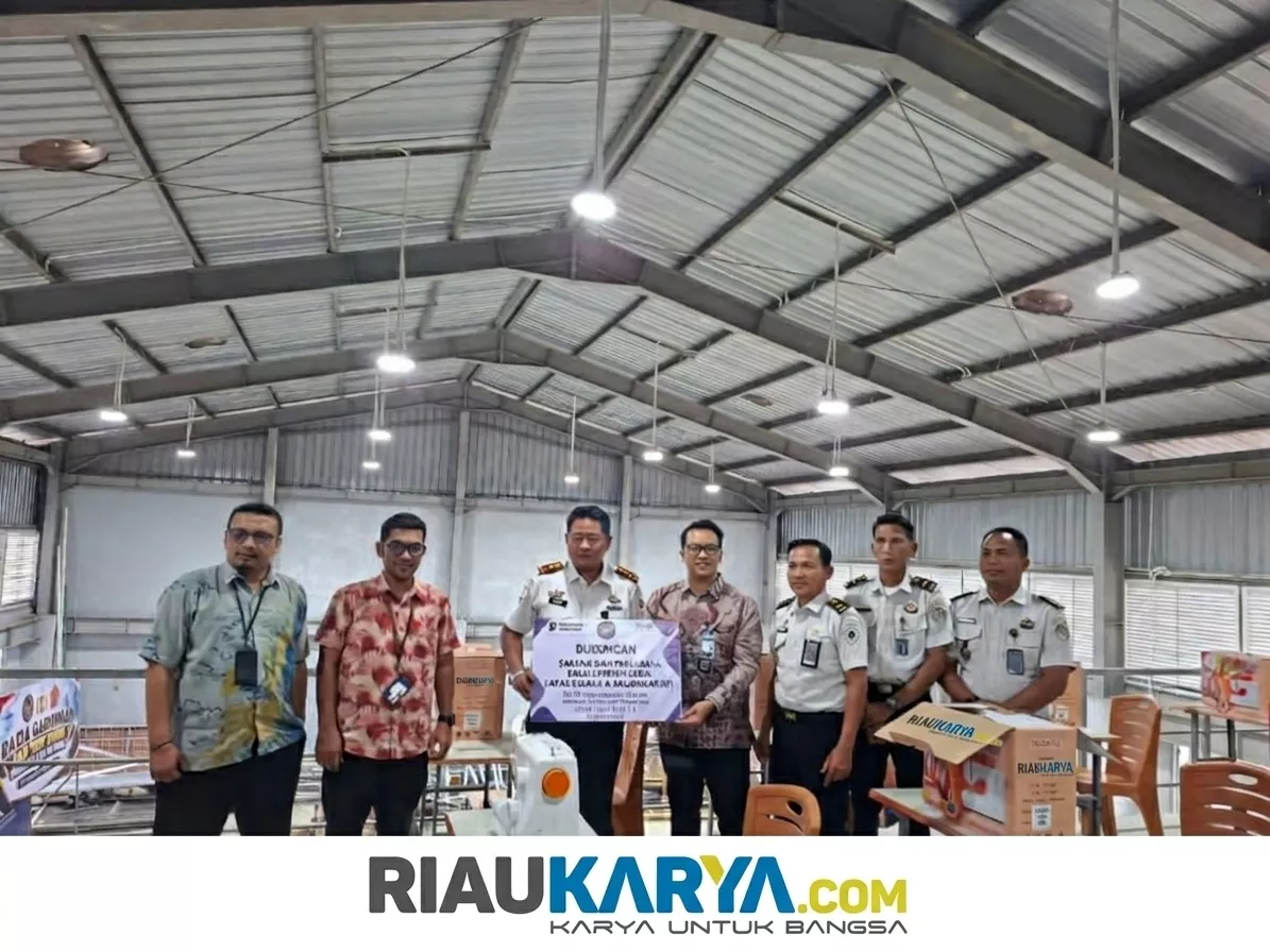 Perkuat Program Pembinaan, Lapas Bagansiapiapi Terima Bantuan 9 Unit Mesin Jahit dari BRI