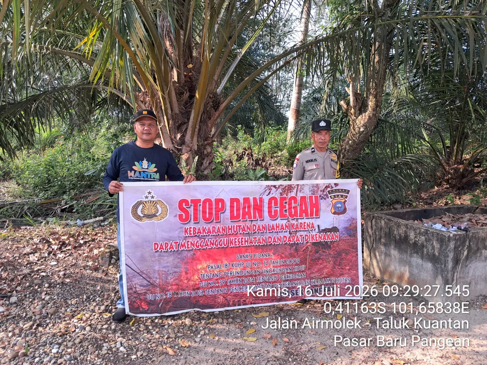 Polsek Jajaran Polres Kuansing Gencarkan Sosialisasi dan Patroli Karhutla, Ajak Masyarakat Cegah Kebakaran Sejak Dini