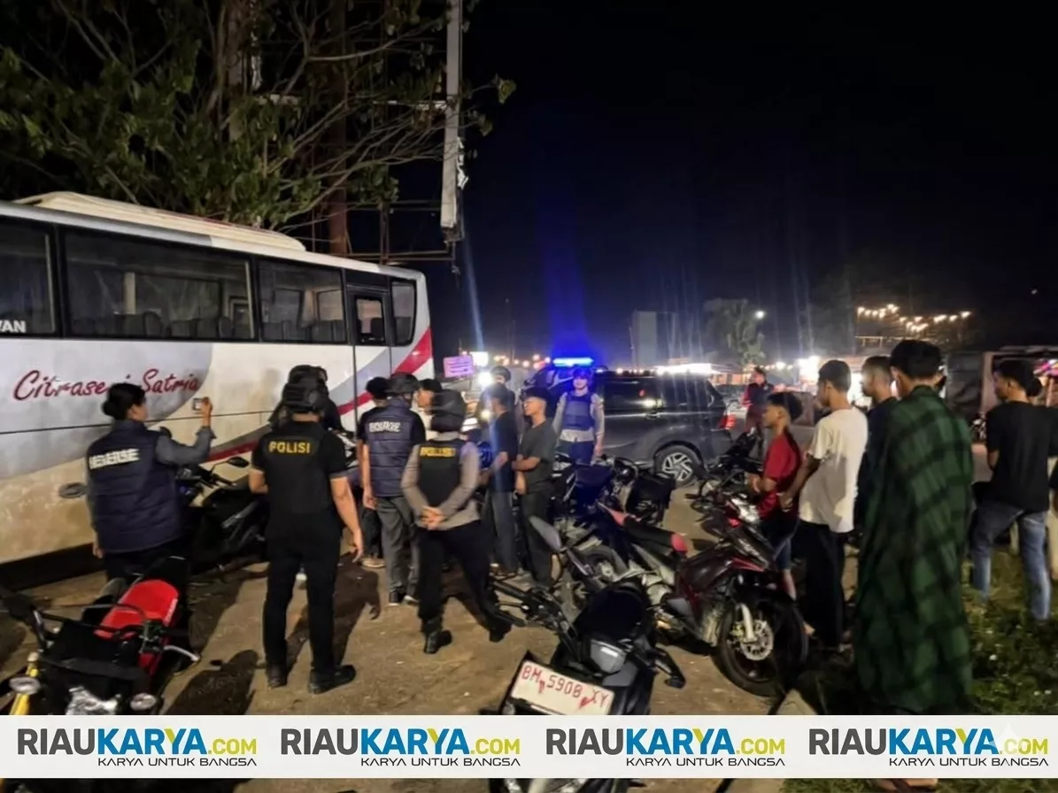 Berantas Premanisme dan Knalpot Brong, Tim RAGA Polres Rohil Gencarkan Patroli Malam Berskala Besar