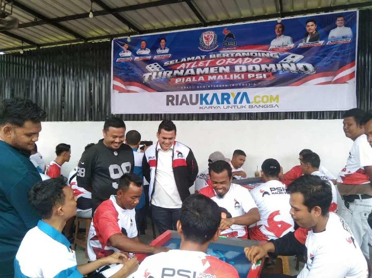 Melihat Antusias Masyarakat, Muhammad Maliki Sponsori Turnamen Domino di Bagansiapiapi