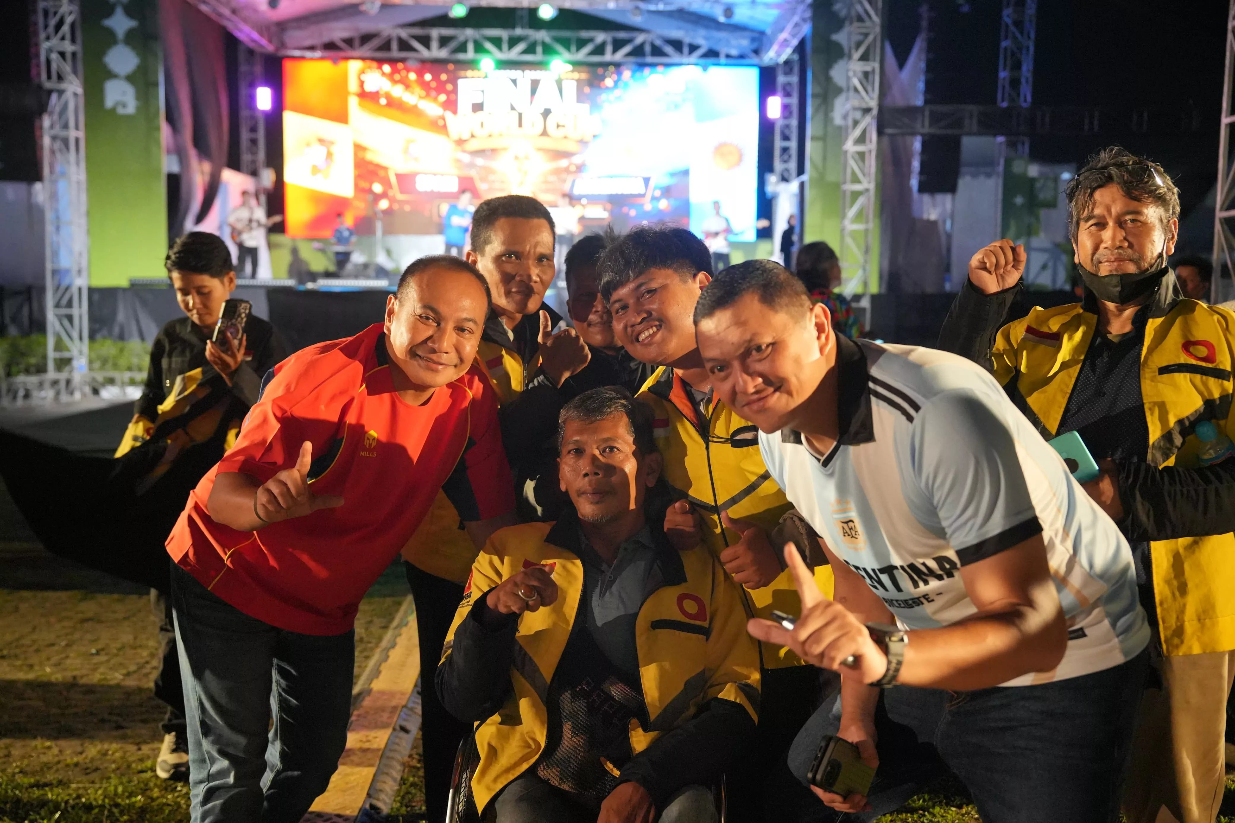 Nobar Final Piala Dunia 2026 di Mapolda Riau Meriah, Hiburan, Stand Up Comedy hingga Doorprize Warnai Acara