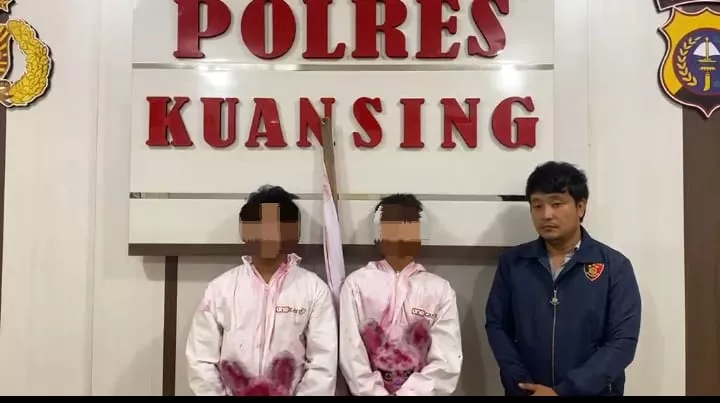 Demi Viral, 2 Pemuda Berpakaian Ala Pocong Keliling Kota Taluk Kuantan