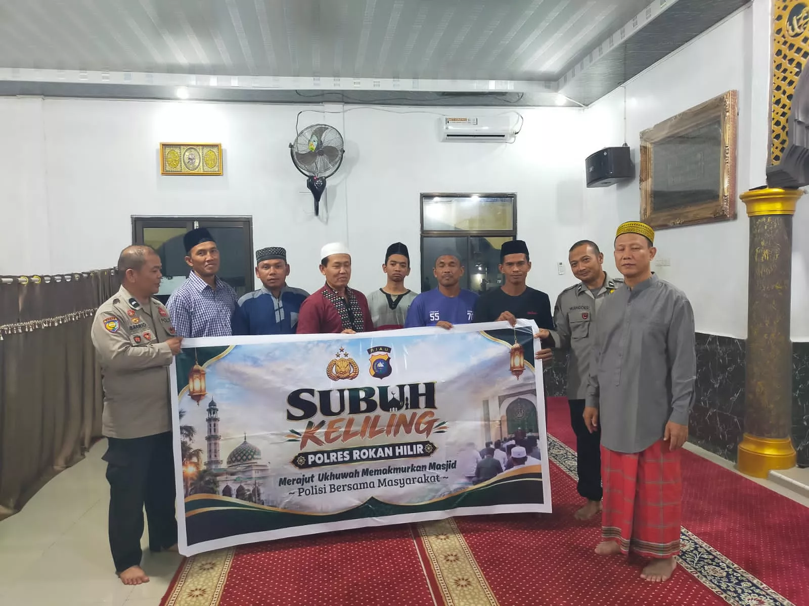 Subuh Keliling Serentak di Seluruh Jajaran Polres Rohil: Kehadiran Kita Adalah Jaminan Rasa Aman Warga