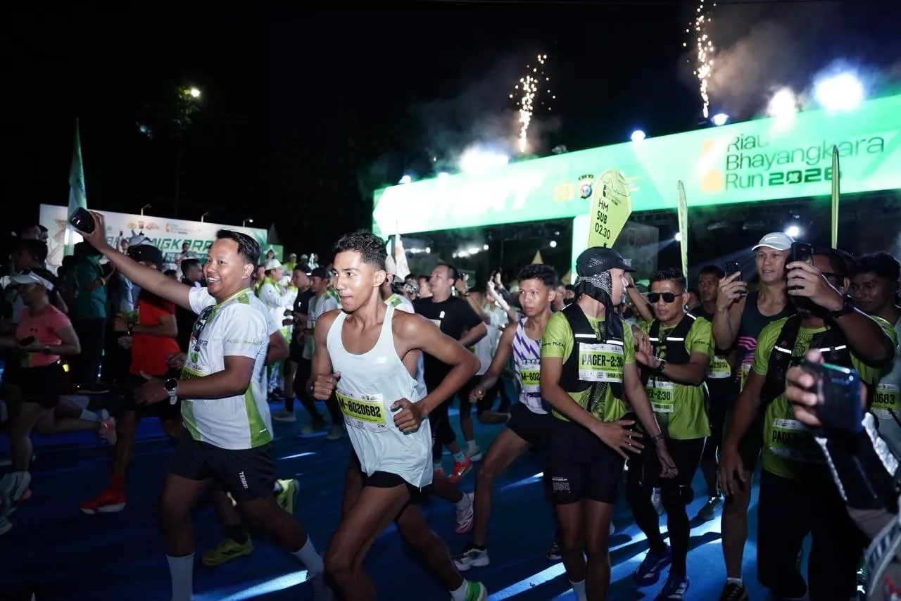 Langkah Bersama untuk Riau, Plt Gubernur Apresiasi Semangat Kolaborasi di Bhayangkara Run 2026