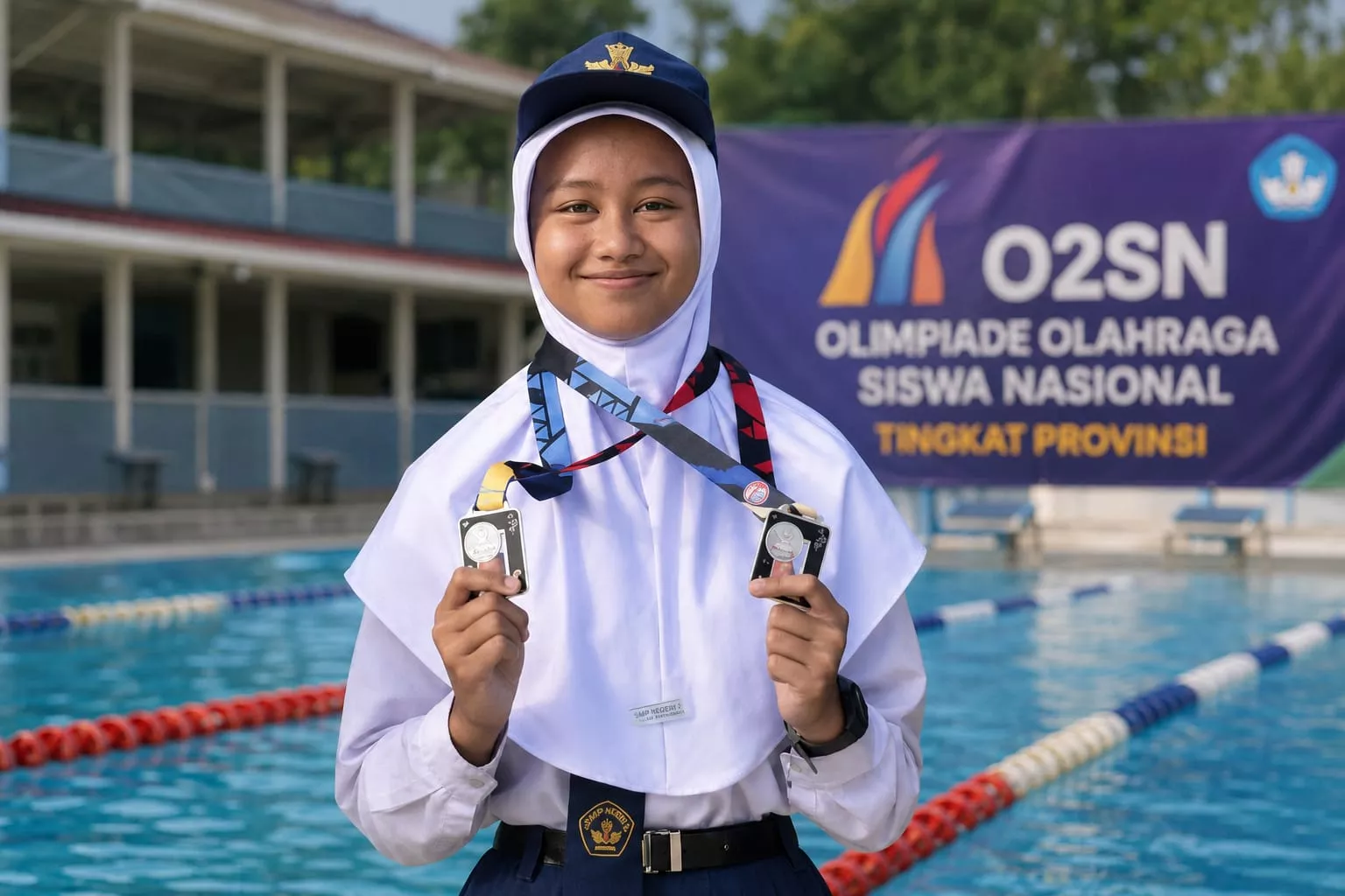 Siswi SMPN 2 Bagan Sinembah Raih Dua Medali Perak O2SN Tingkat Provinsi, Harumkan Nama Rokan Hilir