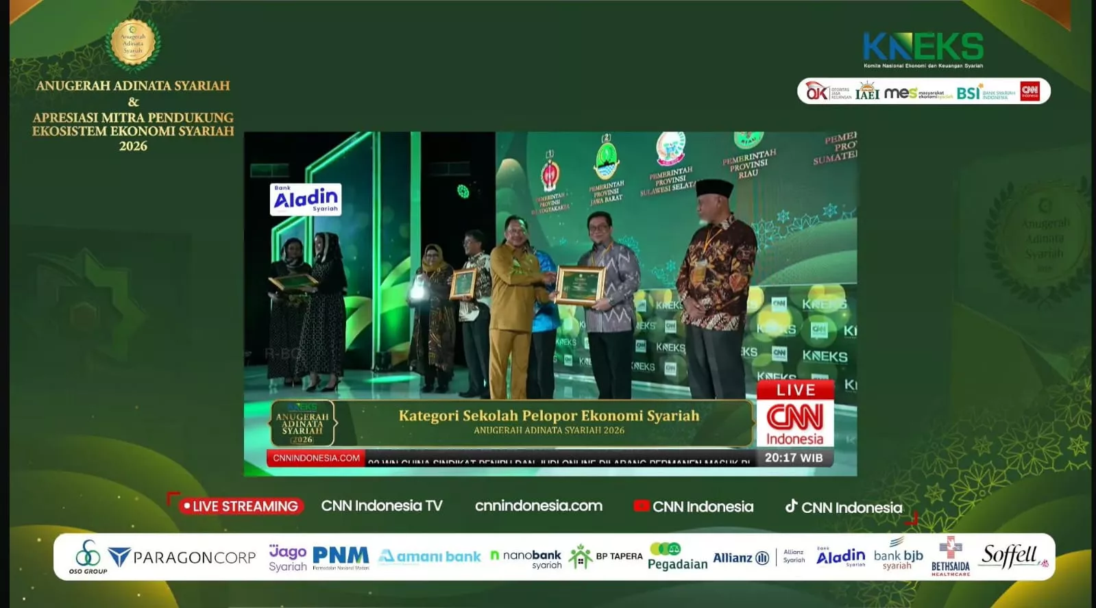 Pemprov Riau Boyong Enam Kategori Anugerah Adinata Syariah 2026