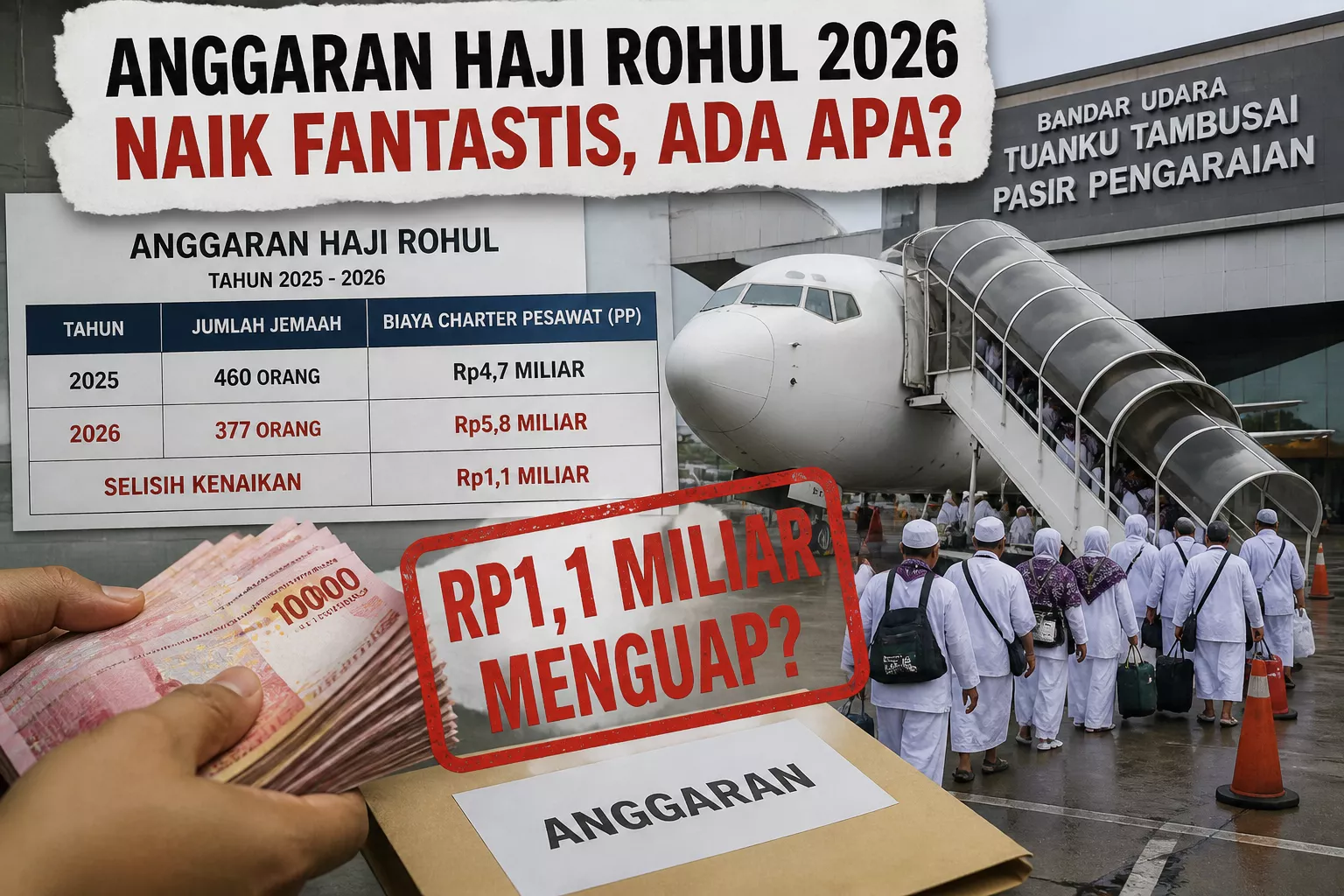 Miliaran Rupiah Menguap di Anggaran Haji Rohul 2026, Ada Apa di Balik Kenaikan Biaya