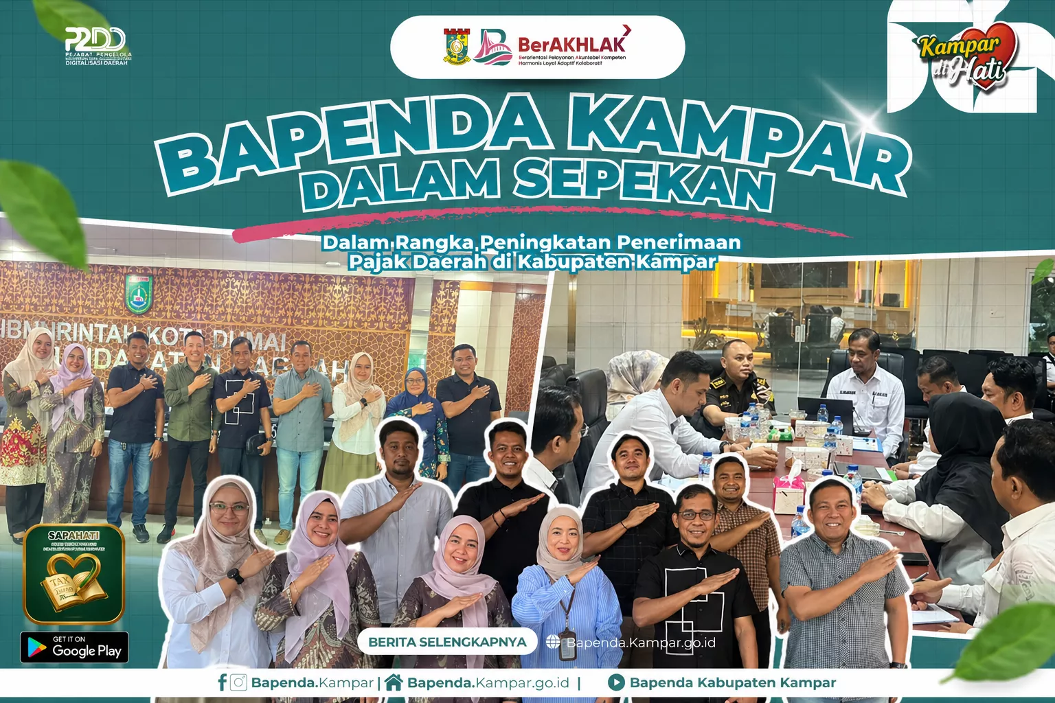 Optimalkan Pajak Daerah, Pemkab Kampar Targetkan Peningkatan PAD Lewat Strategi Jemput Bola
