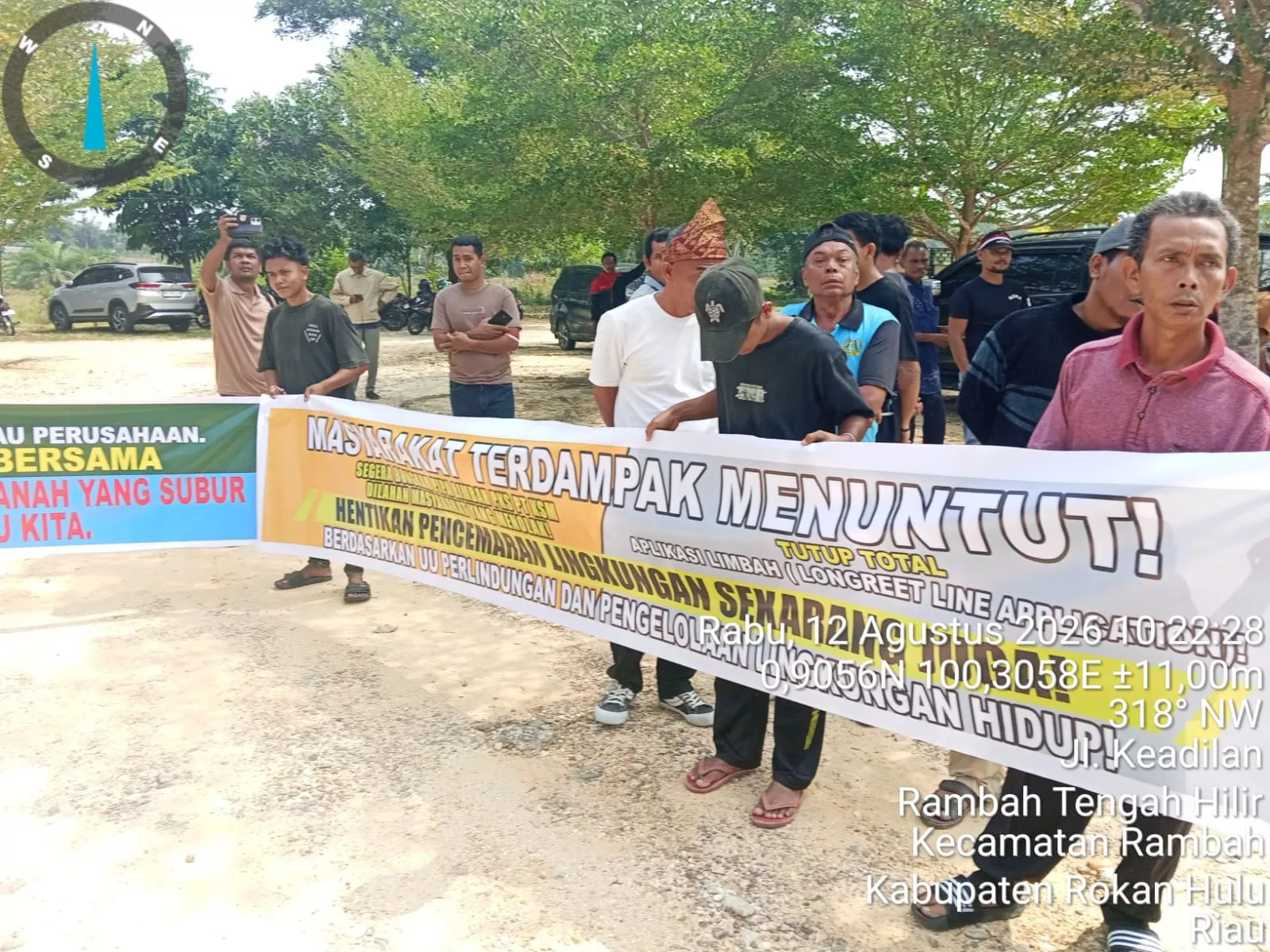 Aliansi Masyarakat, Aktivis Dan Mahasiswa Gelar Aksi Damai, Desak DLH Rohul Tindaklanjuti Dugaan Pencemaran PKS PT KSM
