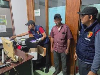 Polda Riau Geledah Kantor Dinas PUPR Rohil dalam Skandal Korupsi Jembatan Air Hitam Pujud