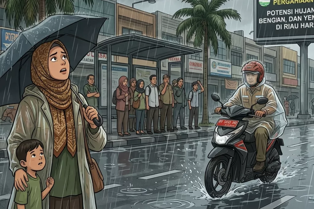 BMKG Prediksi Hujan Guyur Sebagian Besar Wilayah Riau Hari Ini, Hotspot Muncul 20 Titik