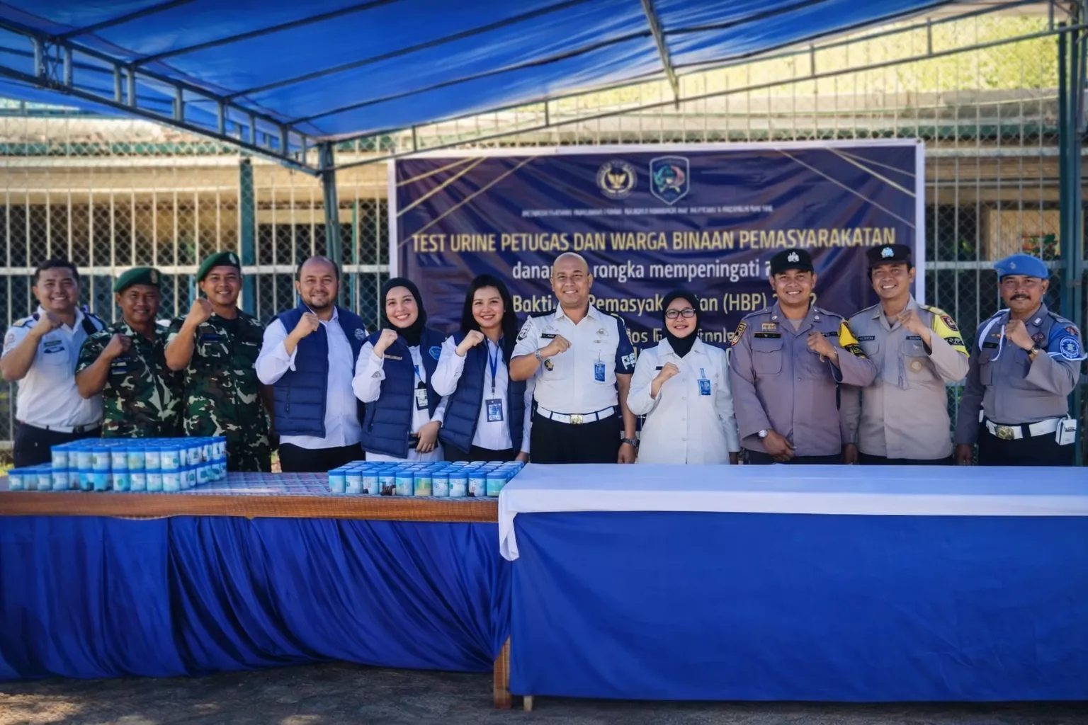 Lapas Pekanbaru Gandeng TNI-Polri dan BNN Gelar Tes Urine Massal, Hasilnya Nihil Narkoba