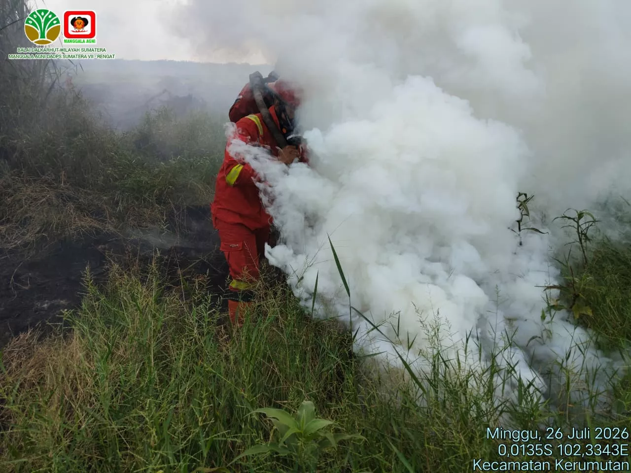 Karhutla di Mak Teduh Kerumutan Hampir Tuntas, Tinggal Mopping Up Asap Kecil di Sisi Selatan