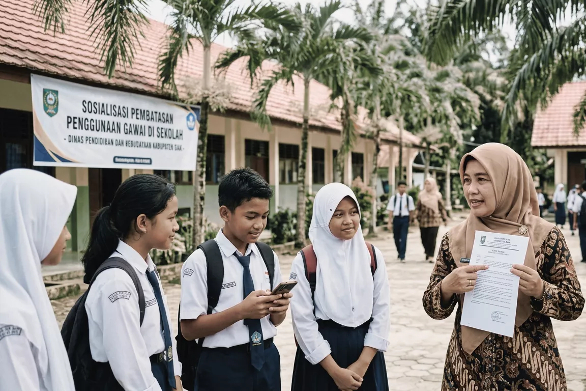 Aturan Penggunaan Gawai di Sekolah Resmi Diterbitkan! Siswa di Siak Tak Bisa Lagi Bebas Membawa HP
