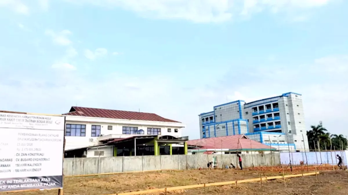Rohul Dapat DAK Fisik Kemenkes, Pembangunan Ruang Cathlab dan CDSC RSUD Mulai Dikerjakan