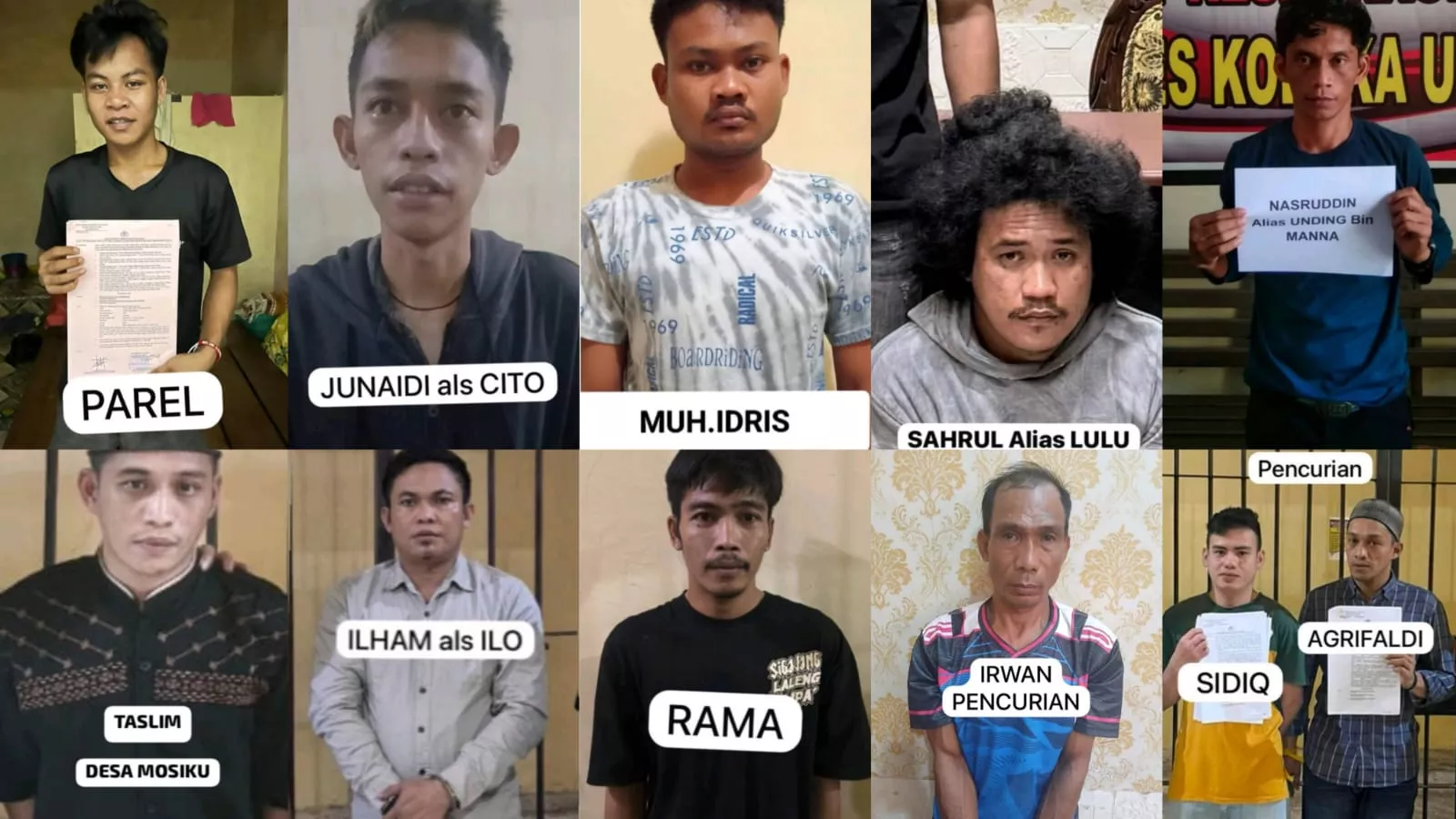 Belasan Tahanan Kabur dari Rutan Polres Kolaka Utara, Diduga Gunakan Selang untuk Memanjat Atap