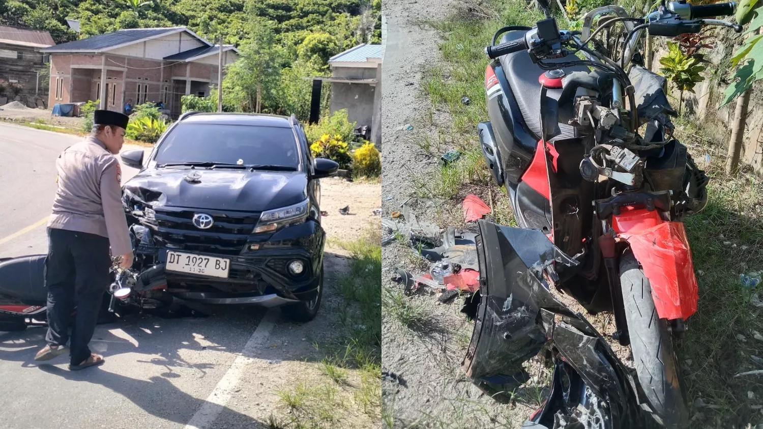 Tabrakan Mobil Rush dan Motor Scoopy di Tikungan Trans Sulawesi Kolaka, Remaja Alami Cedera Pinggul