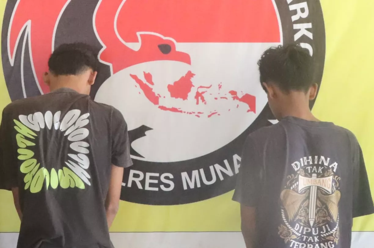 Dua Remaja di Muna Ditangkap Polisi, Sabu 105,50 Gram Disita