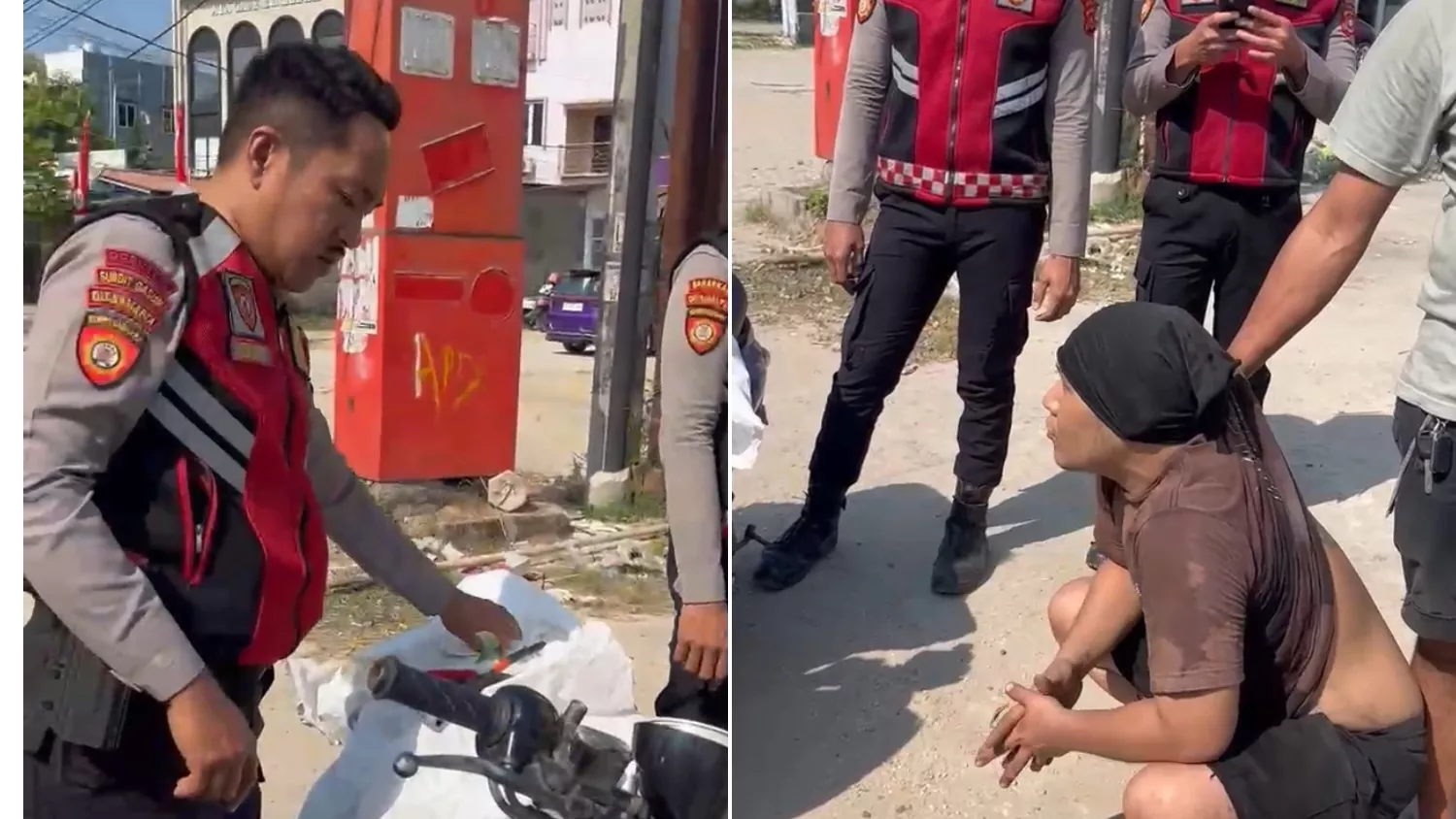 Pria Bertato Ditangkap Polisi, Diduga Curi Kabel di Ruko Senapati Land Kendari