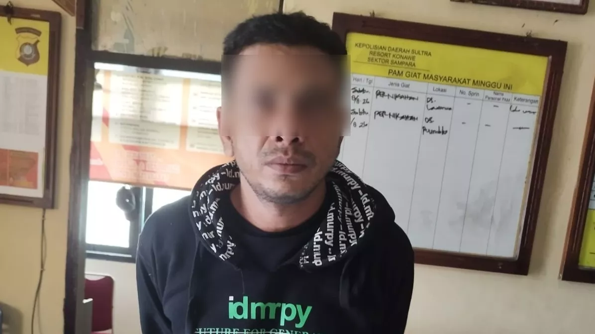 Pria Asal Muna Ditangkap Polisi Usai Kepergok Warga Hendak Curi Kabel Tower Indosat di Konawe