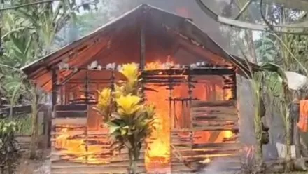 Rumah Warga di Buton Terbakar Usai Cekcok Rumah Tangga