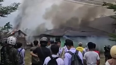 Api Hanguskan Rumah Warga di Unaaha Konawe, Korban Rugi Rp400 Juta