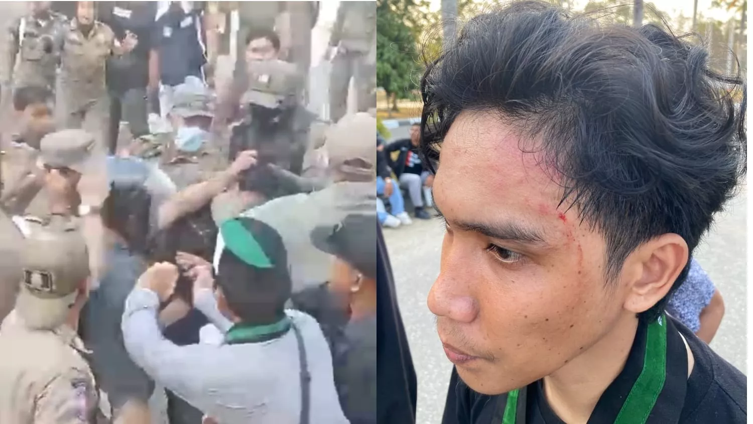 Demo HMI Kendari di Kantor Gubernur Sultra Ricuh, Kader Diduga Dipukul Satpol PP 