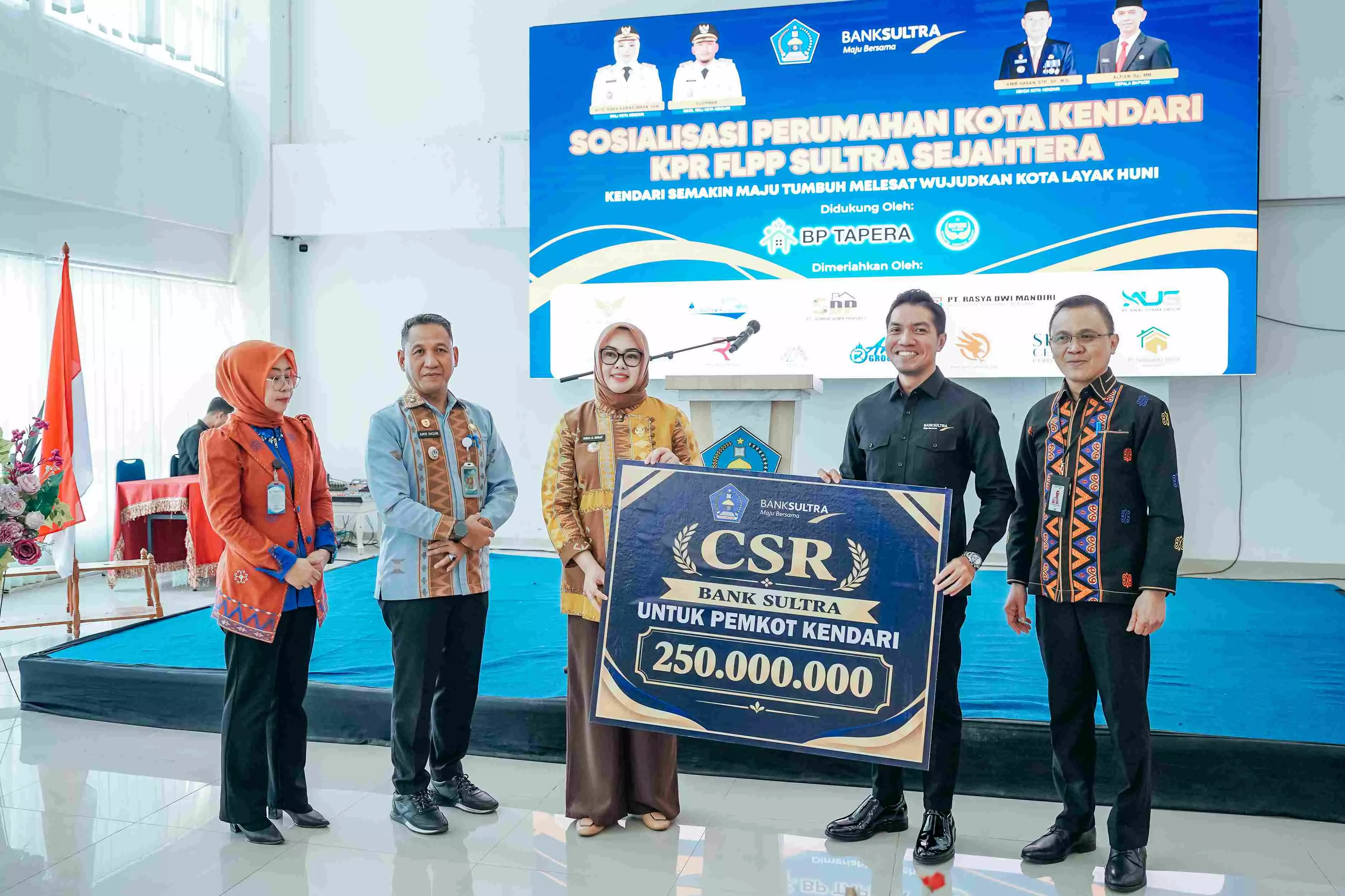 Bank Sultra Gaspol! Siapkan 100 Rumah Subsidi untuk ASN, Gelontorkan CSR Rp250 Juta untuk RTH Kendari