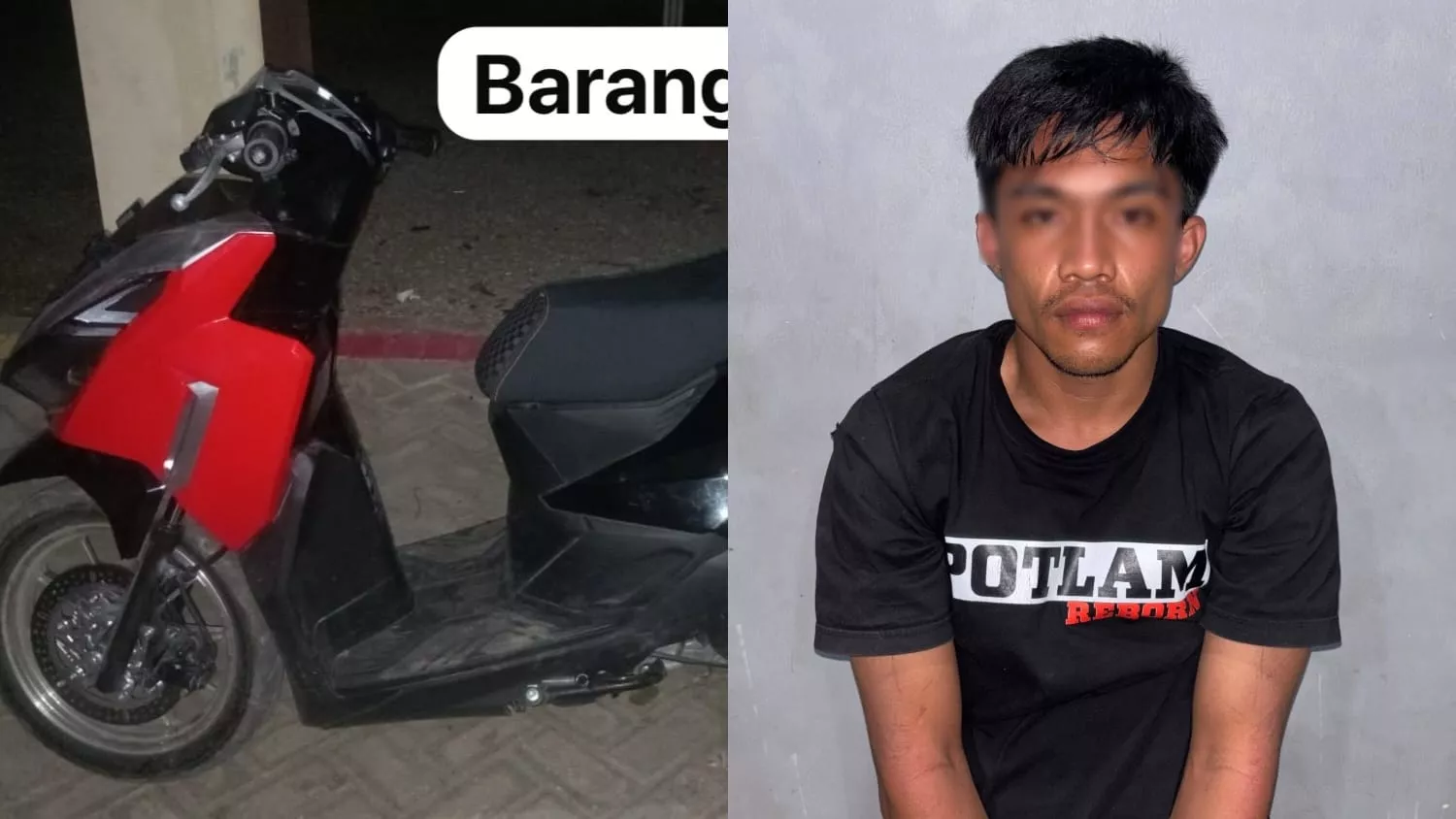 Motor Polisi Dicuri dan Digadaikan Rp1,5 Juta, Uangnya Dipakai Beli Sabu dan Judol