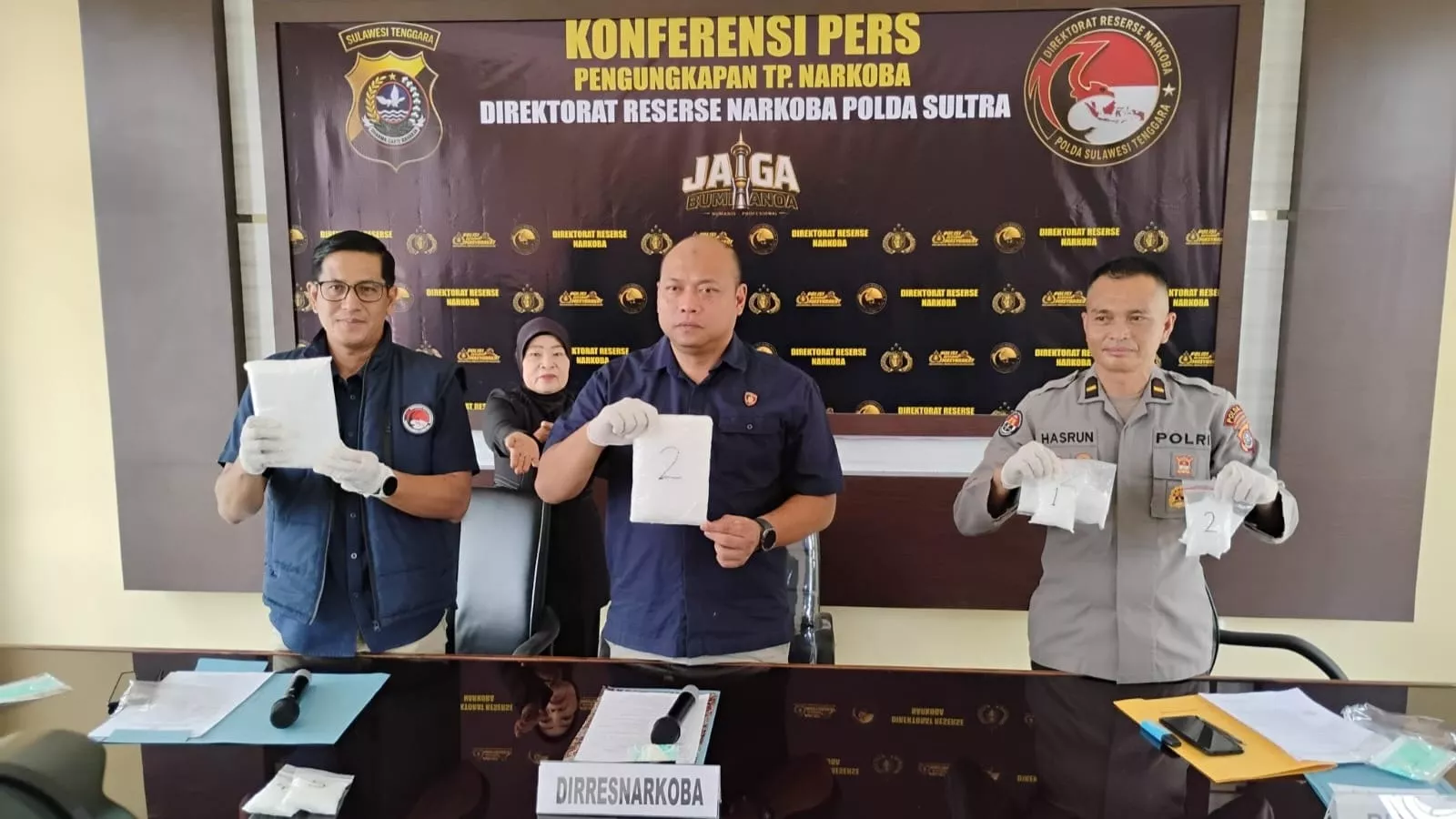 3,5 Kg Sabu Disita Polda Sultra dari Dua Terduga Pelaku di Kendari, Disimpan di Kos dan Paperbag