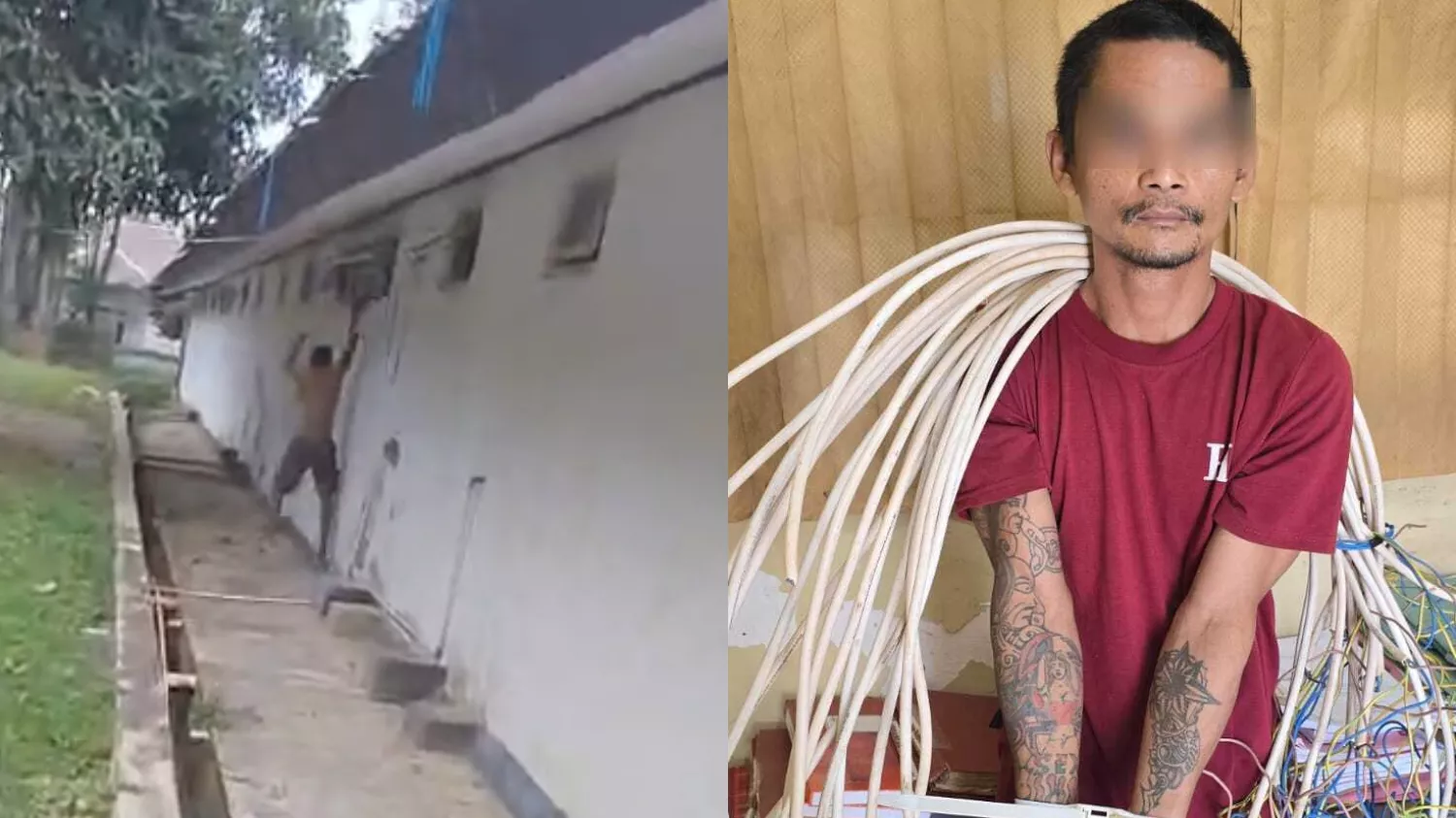 Masuk Lewat Jendela, Pria Bertato di Kendari Curi Kabel di Gedung Eks Fakultas  Kehutanan UHO