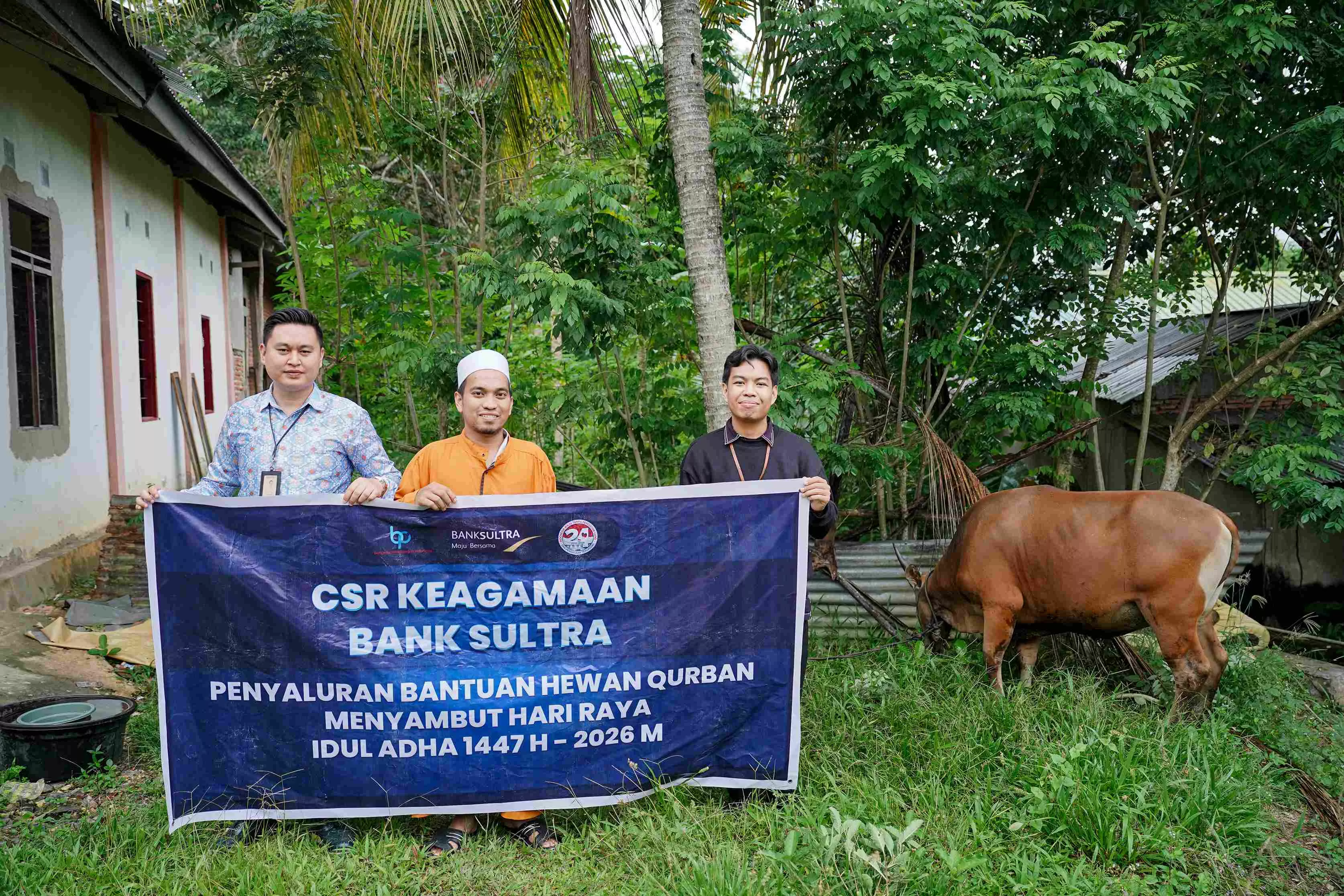 BBank Sultra Tebar Hewan Kurban di 17 Kabupaten dan Kota se-Sultra