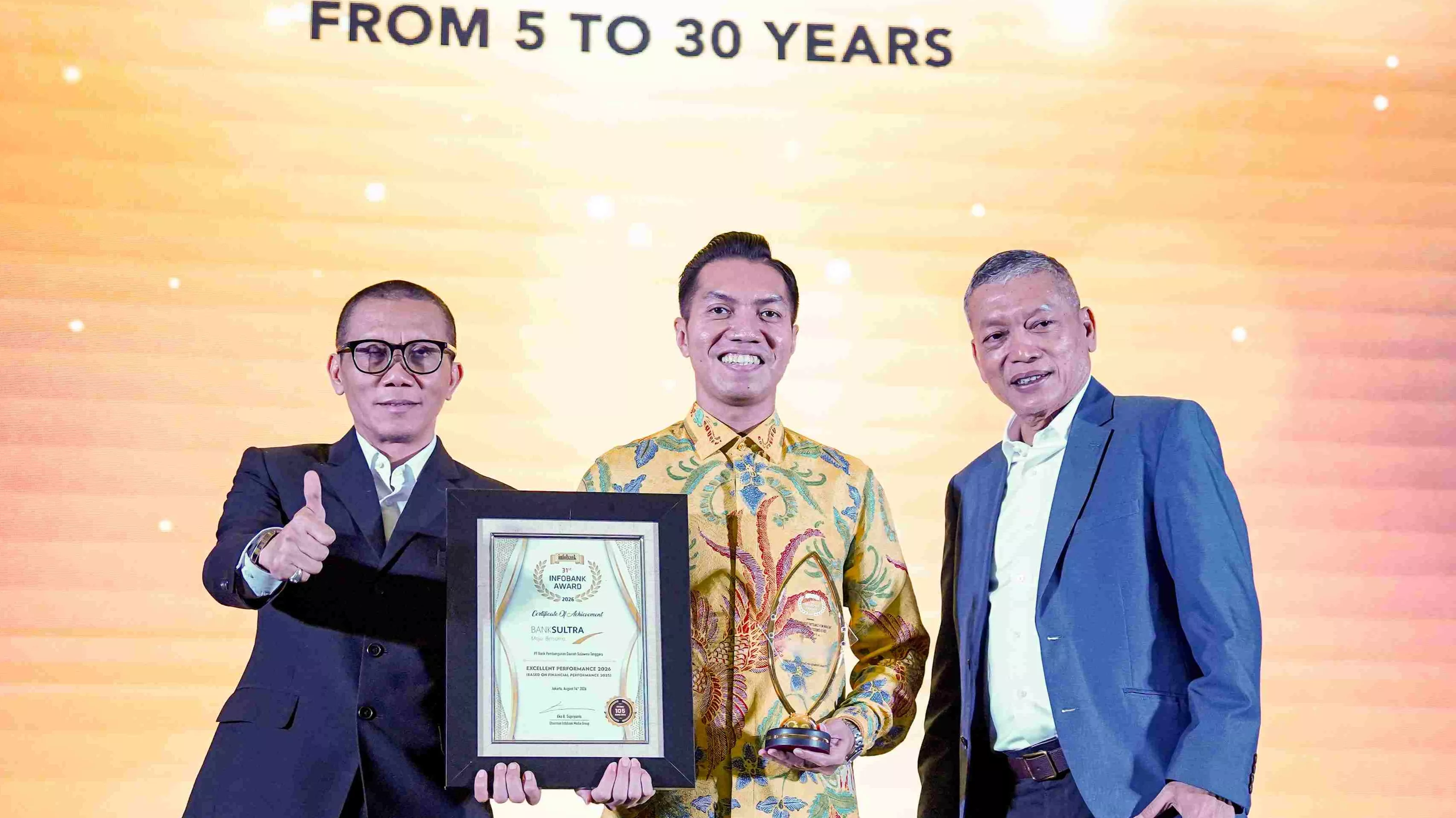 Bank Sultra Raih Dua Penghargaan Bergengsi di 31st Infobank Award 2026