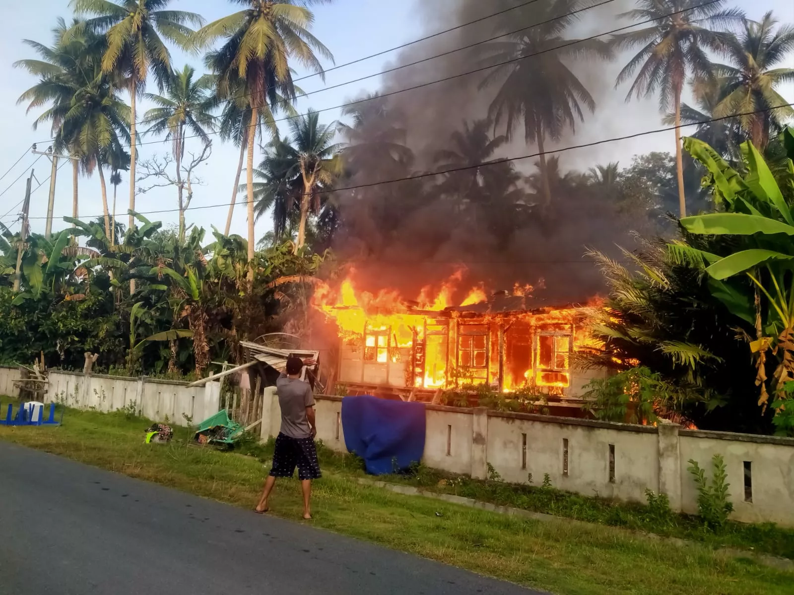 Api dari Dapur Hanguskan Rumah Kayu di Muna, Kerugian Ratusan Juta Rupiah