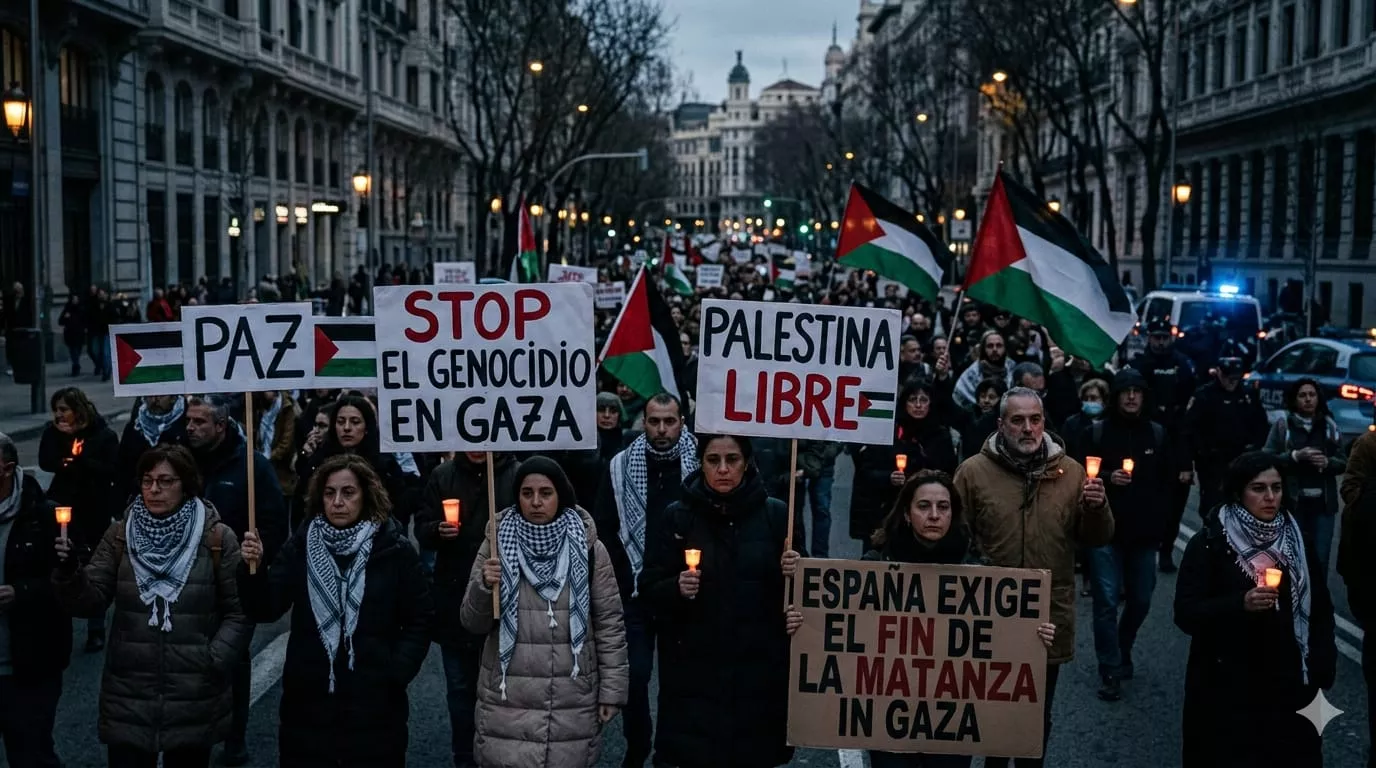 Spanyol: Stop Pembunuhan di Gaza Palestina